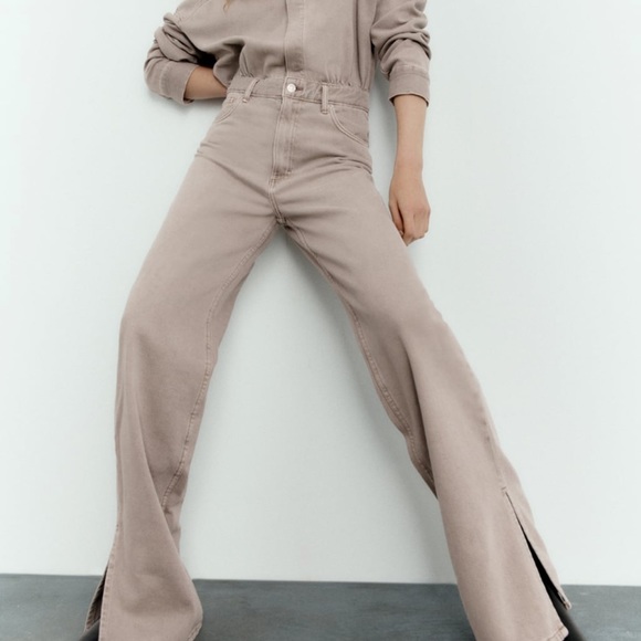 Zara blogger tan TRF LONG DENIM - Picture 11 of 15